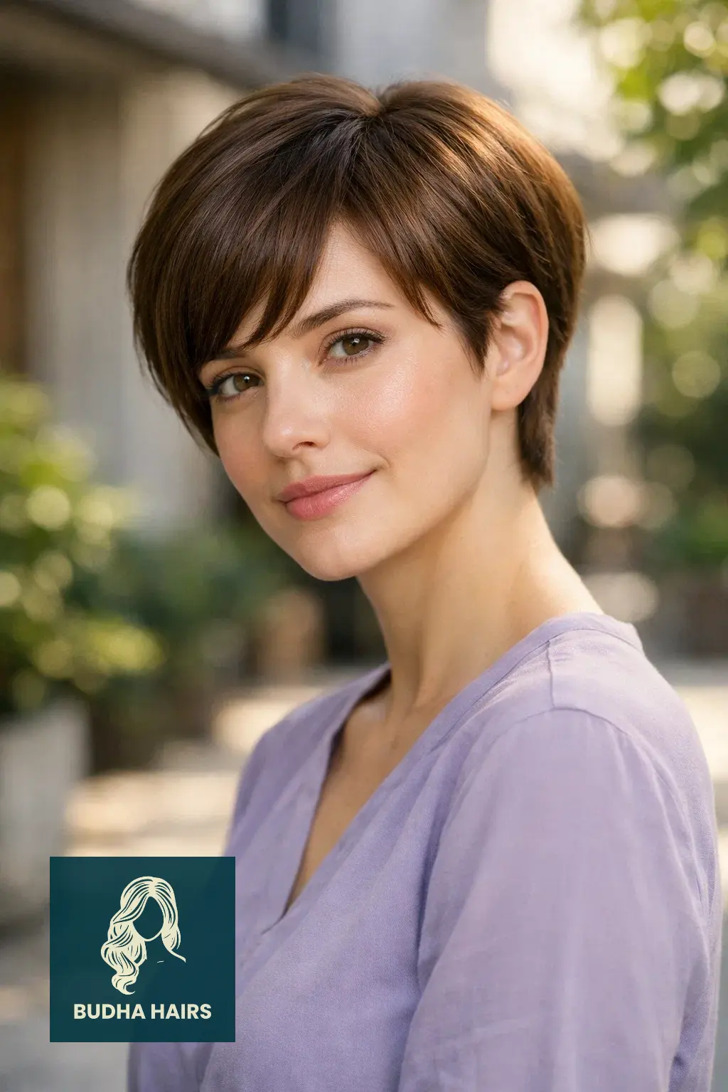 25 Best Brown Bob Hairstyles: Trendy Brunette Ideas for 2026 15 Hazelnut Brown "Bixie" (Pixie-Bob Hybrid)