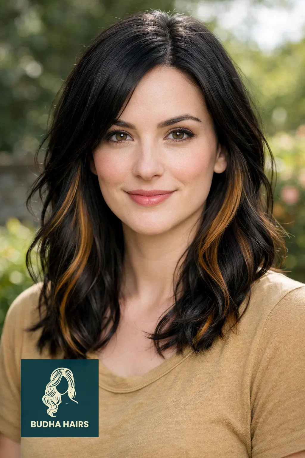 35 Best Black Hair with Brown Highlights: Top Ideas 2026 32 Honey-Glazed "Under-Lights"