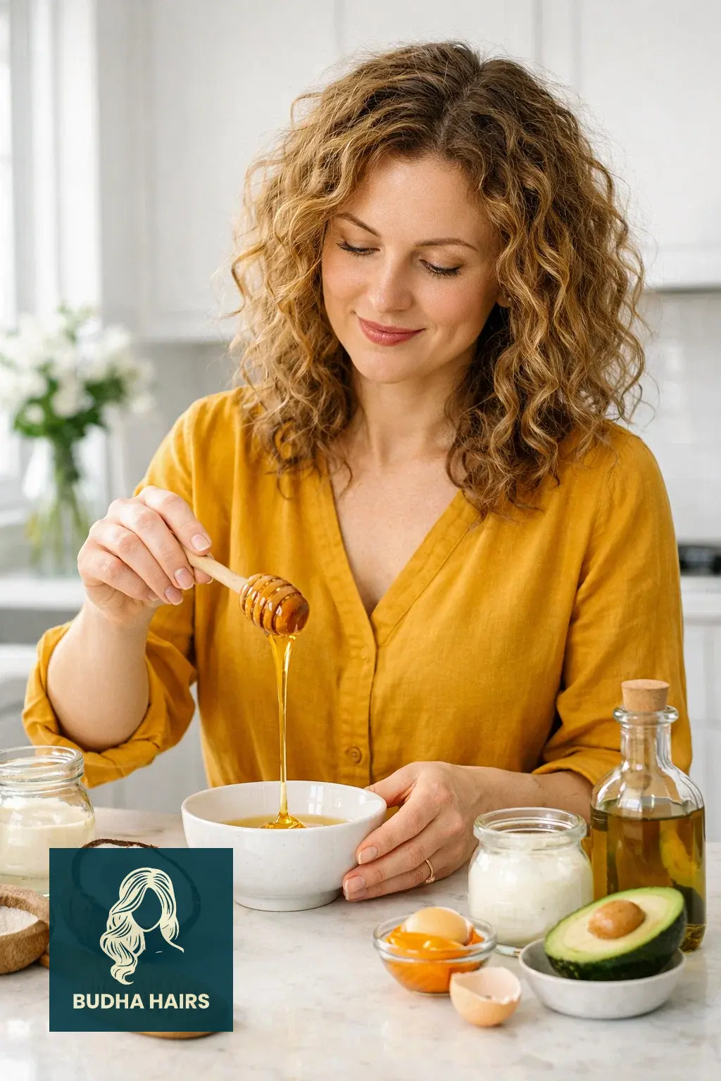 20 Best Natural Ingredients for Curly Hair (Moisture & Growth) 7 Honey (The Humectant)