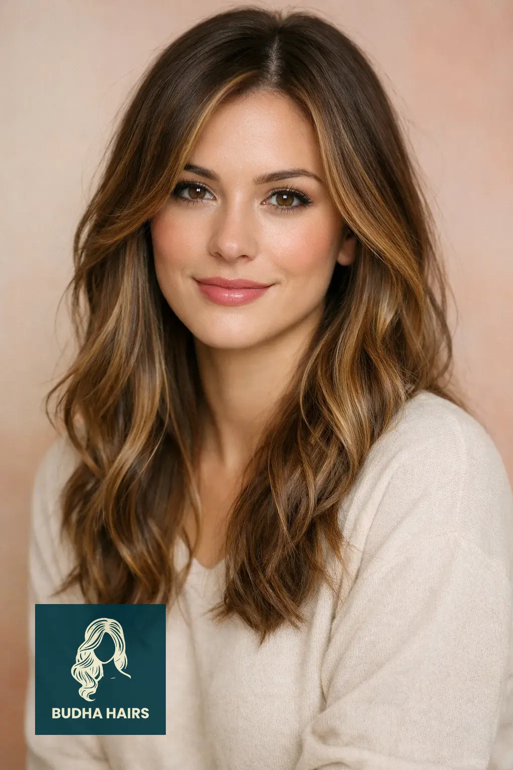 30 Winter Balayage Ideas for Brunettes with Cozy, Dark Tones 20 Iced Caramel and Walnut Wood Balayage