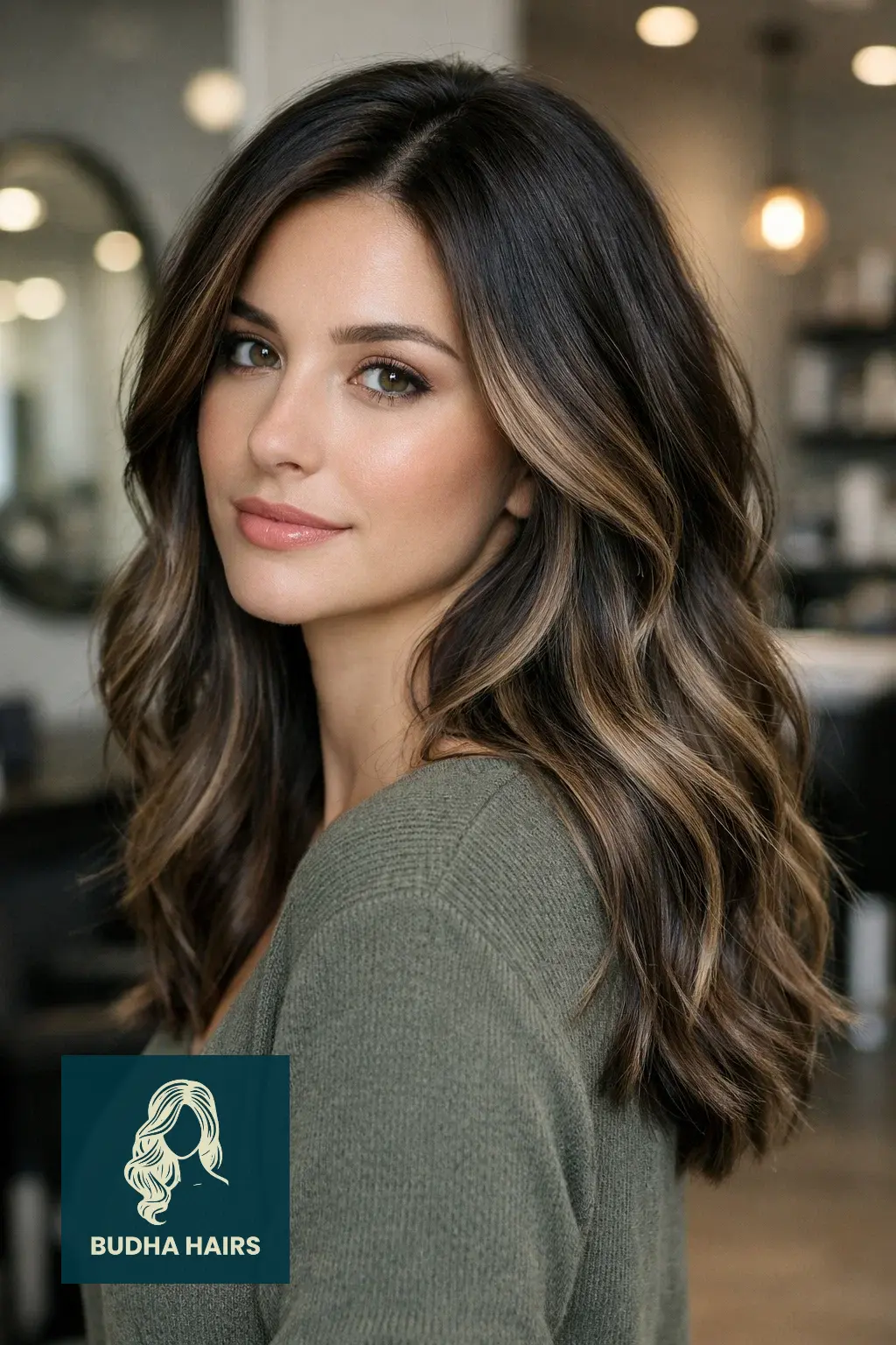 30 Winter Balayage Ideas for Brunettes with Cozy, Dark Tones 1 Iced Mocha Balayage on Dark Espresso