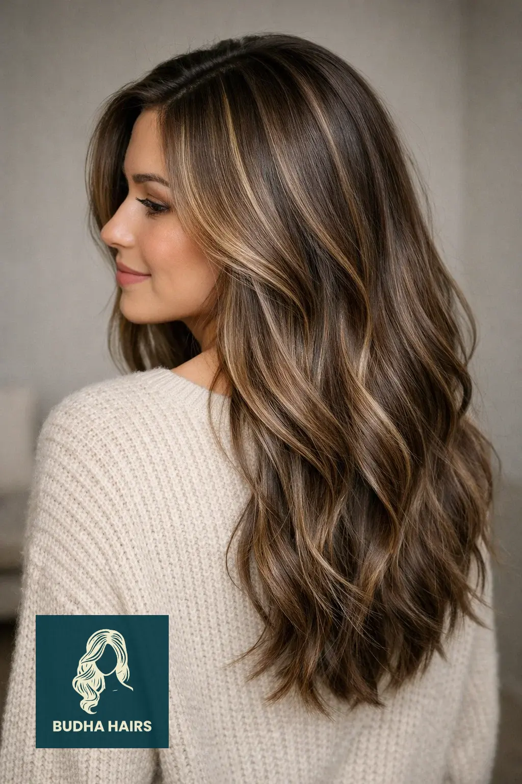 30 Best Winter Highlights for Brown Hair for an Expensive Look 8 Iced Praline and Mushroom-Brown Mix