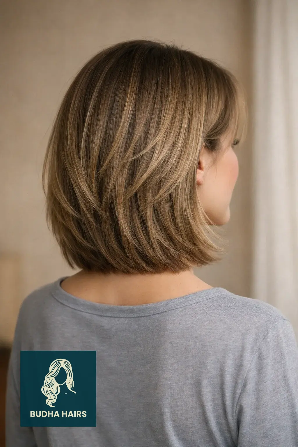 30 Cute Lob Hairstyles for Thin Hair 27 Internal Layered Lob with "Invisible" Volume