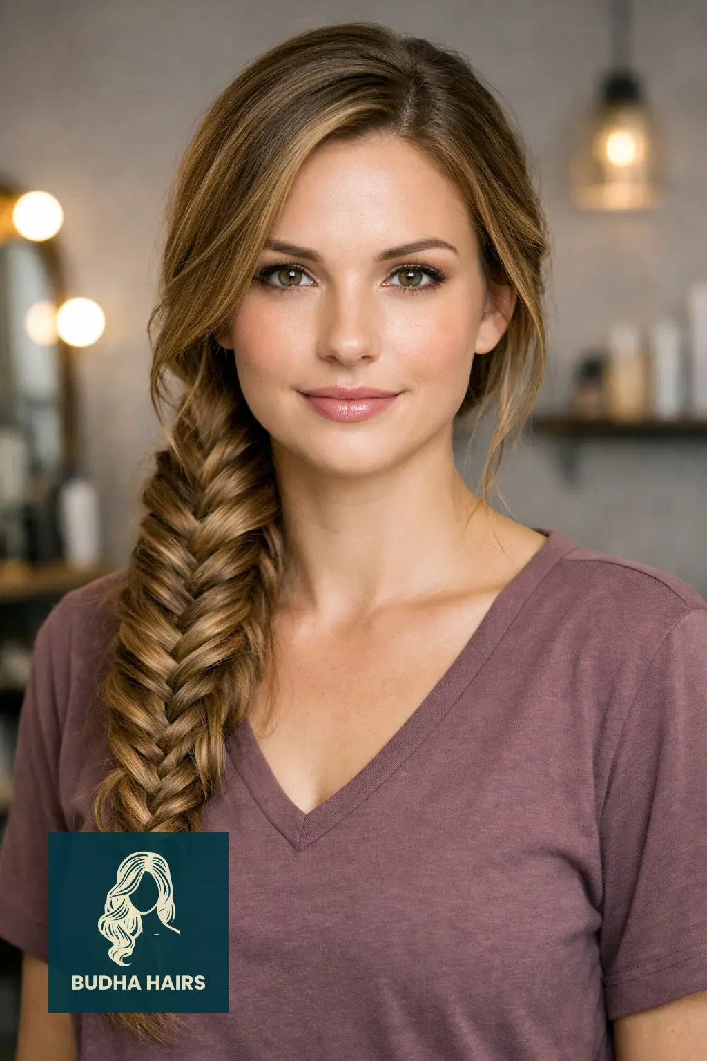 30 Bridal Shower Hairstyles for the Bride That Look Stunning 8 Intricate Fishtail Braid Side-Sweep