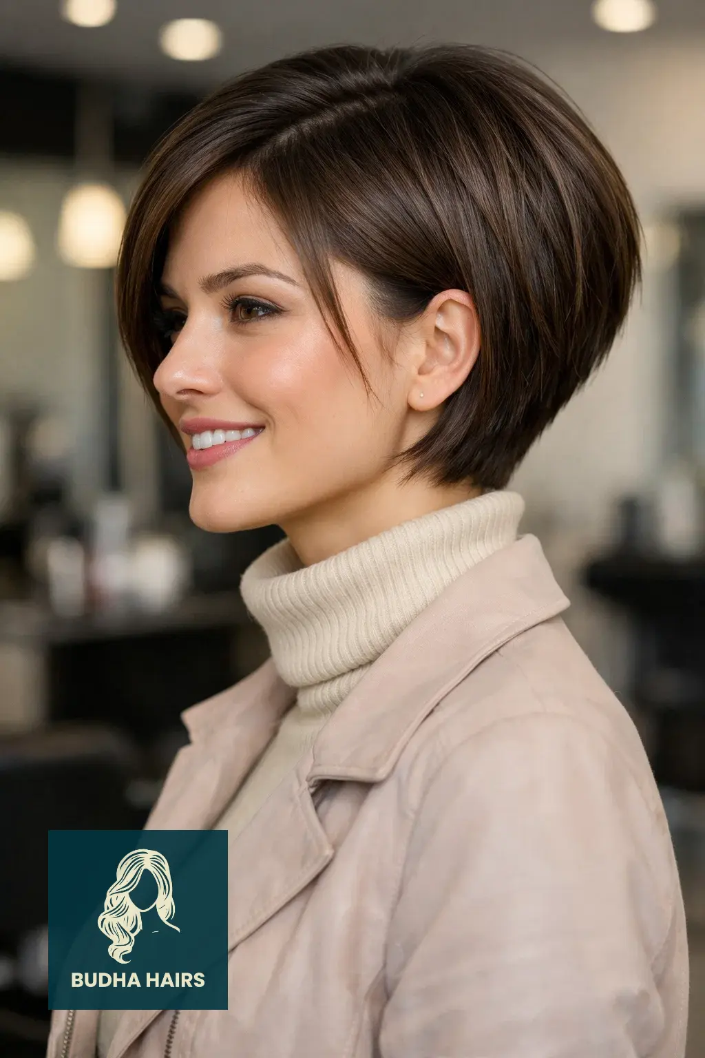 30 Best Bob Hairstyles for Round Face: Slimming Ideas 2026 3 Inverted Bob with Stacked Back
