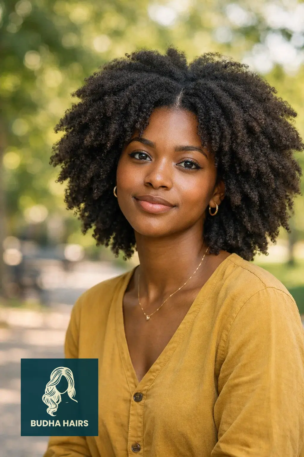 Middle Part Hairstyles for Black Women: 30 Best Trendy Styles 22 Layered Afro with a Precision Part