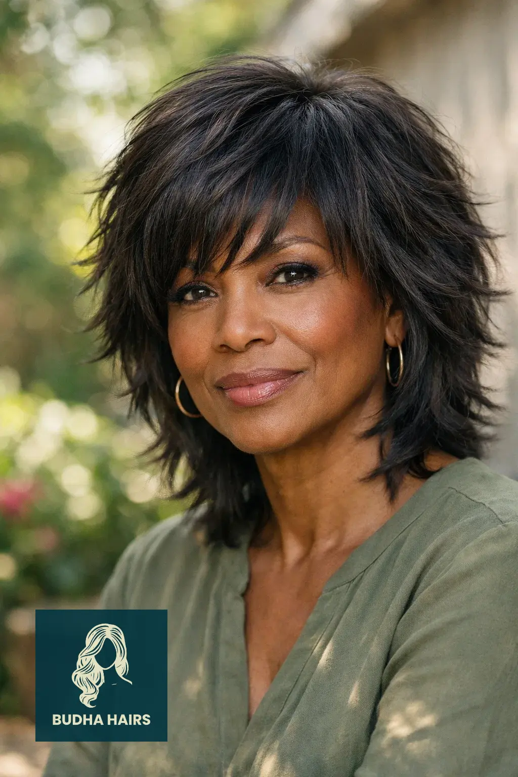 35 Beautiful Weave Hairstyles for Older Black Women That Look Timeless 23 Layered Shag Weave