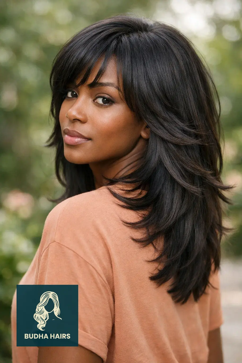Feathered Hairstyles for Black Women: 30 Iconic & Modern Looks 19 Long Feathered Layers with "Wings"