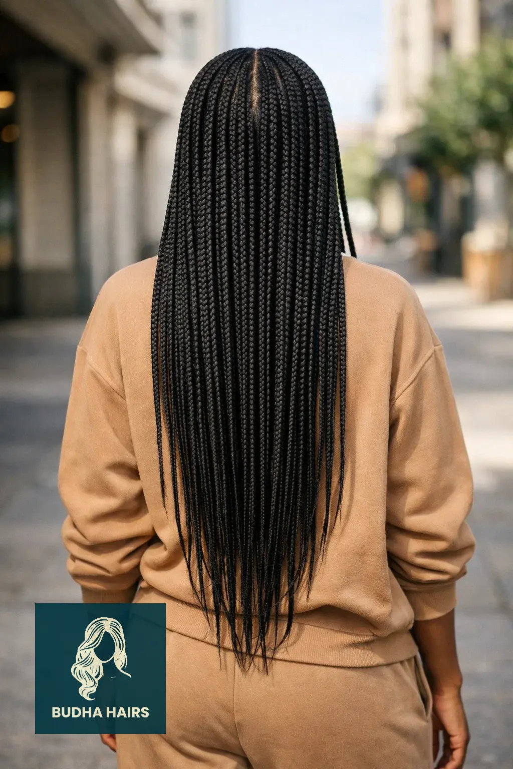 Middle Part Hairstyles for Black Women: 30 Best Trendy Styles 19 Long Knotless Braids with a Center Part