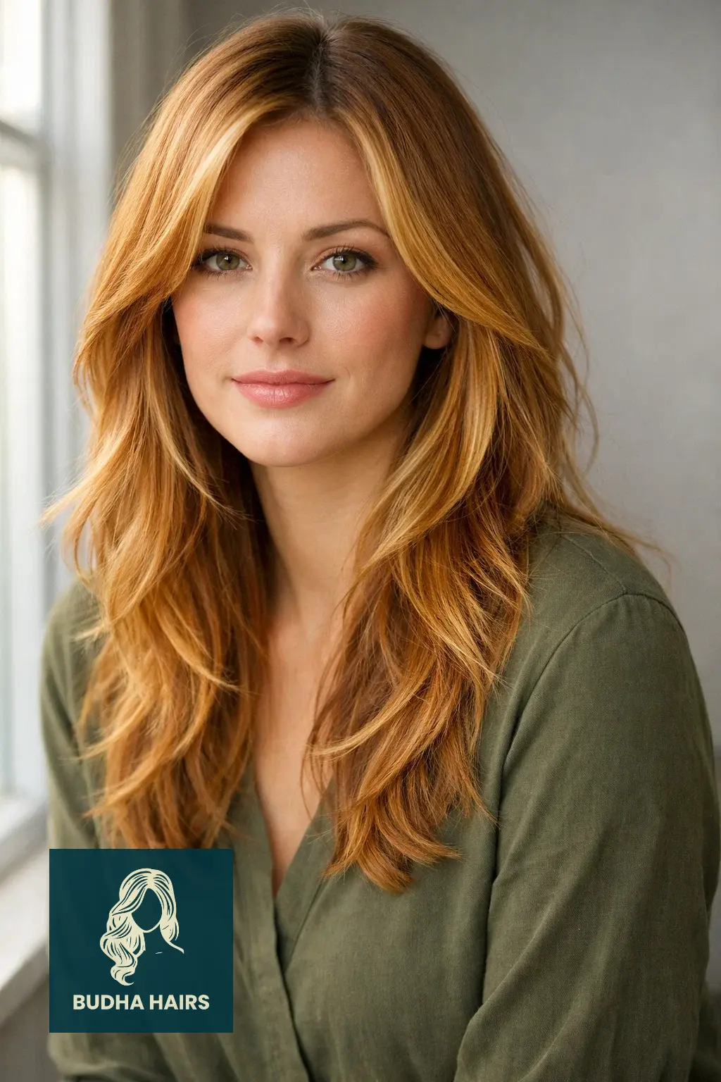 Strawberry Blonde Balayage: 25 Stunning Ideas for a 2026 Glow 6 Long Layers with Amber and Gold