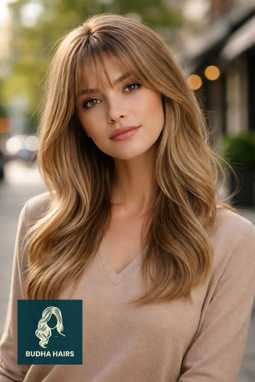 25 Flawless Fine Hair with Bangs Hairstyles: Volumizing Looks 2026 2 Long Layers with Curtain Bangs