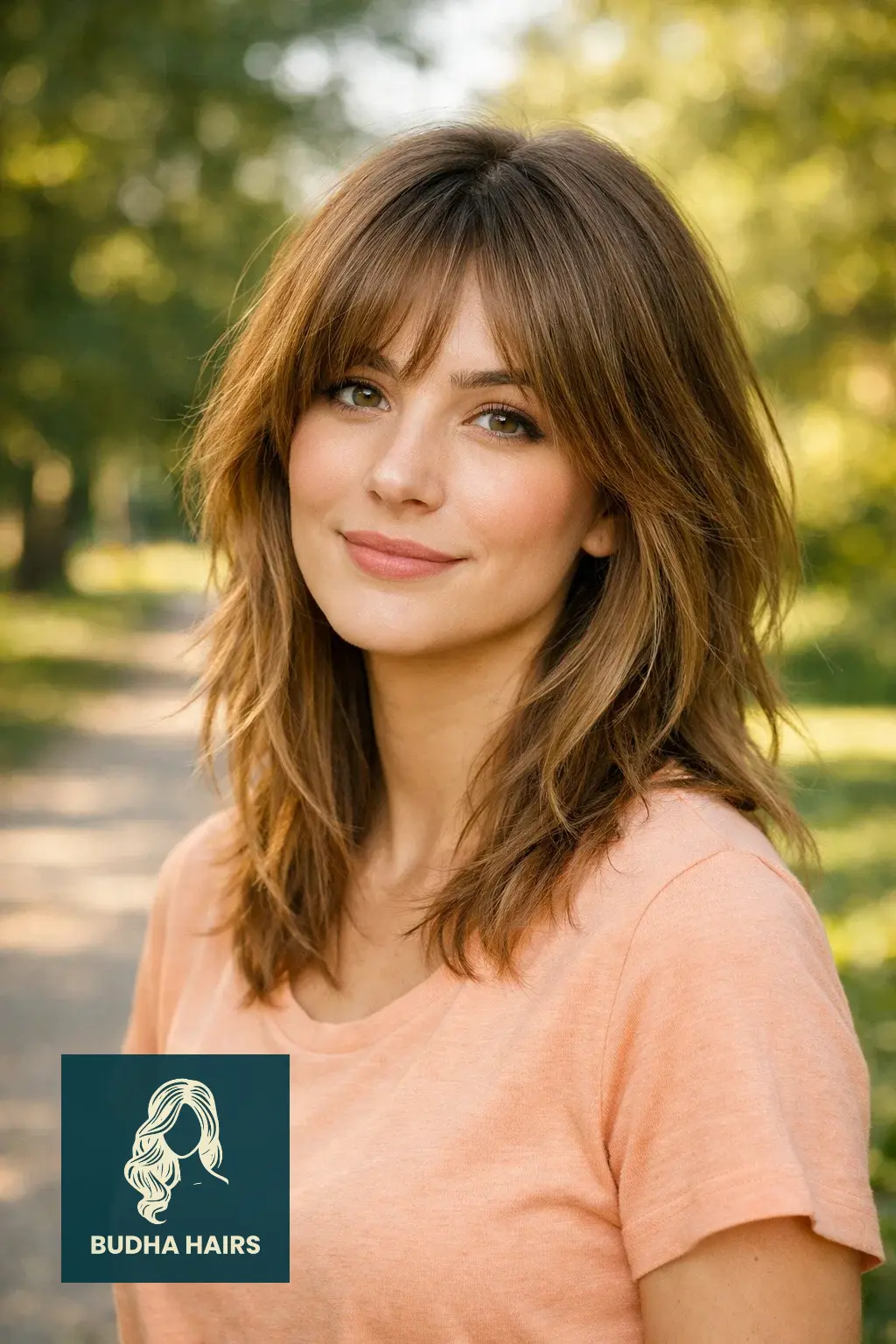25 Flawless Fine Hair with Bangs Hairstyles: Volumizing Looks 2026 22 Long Shag with Wispy Curtain Bangs