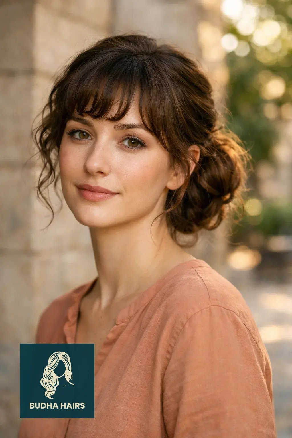 30 Elegant Hairstyles with Bangs: Stunning Formal Looks for 2026 10 Low Side Bun with Curly Bangs