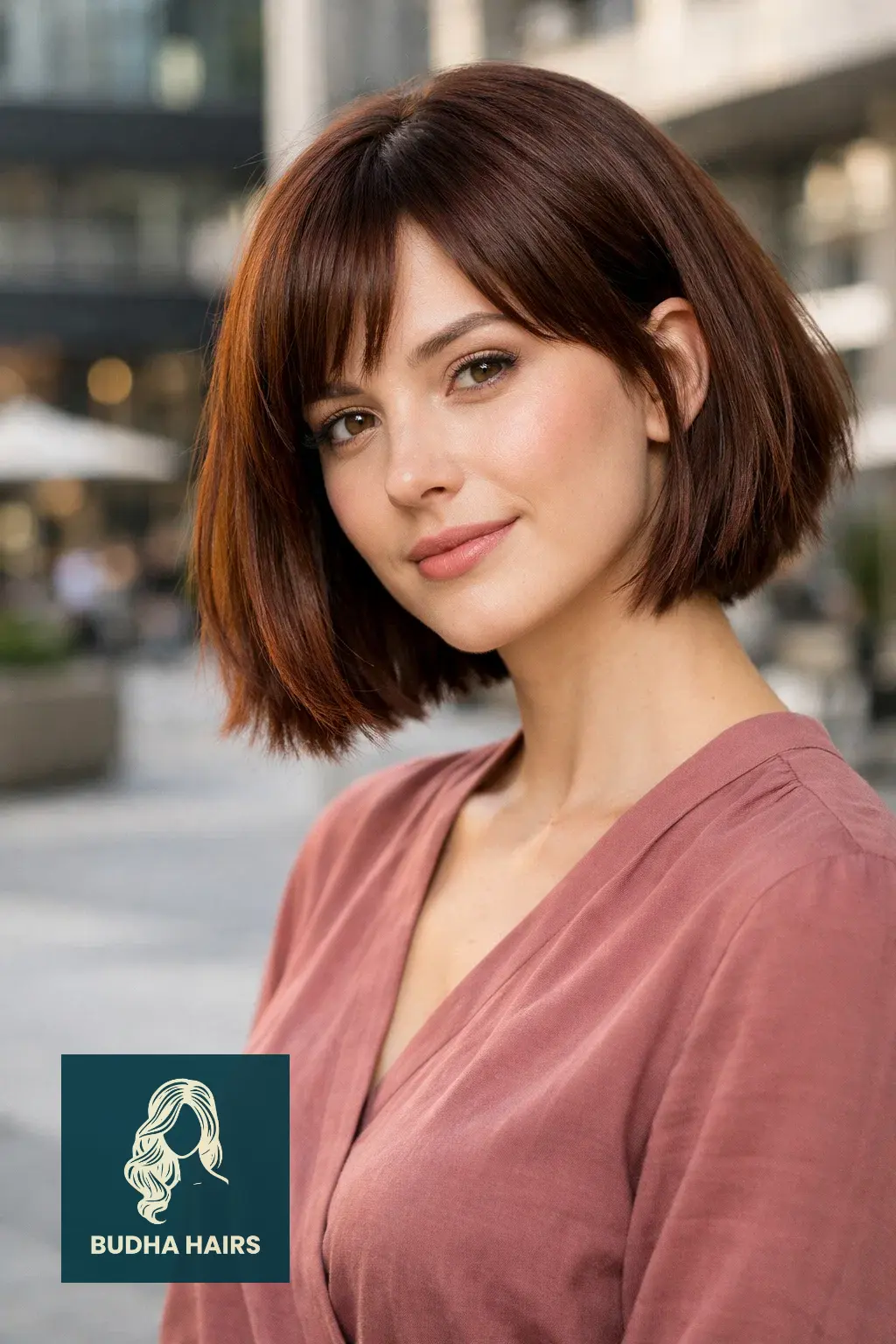 25 Best Brown Bob Hairstyles: Trendy Brunette Ideas for 2026 7 Mahogany Bob with Textured Ends