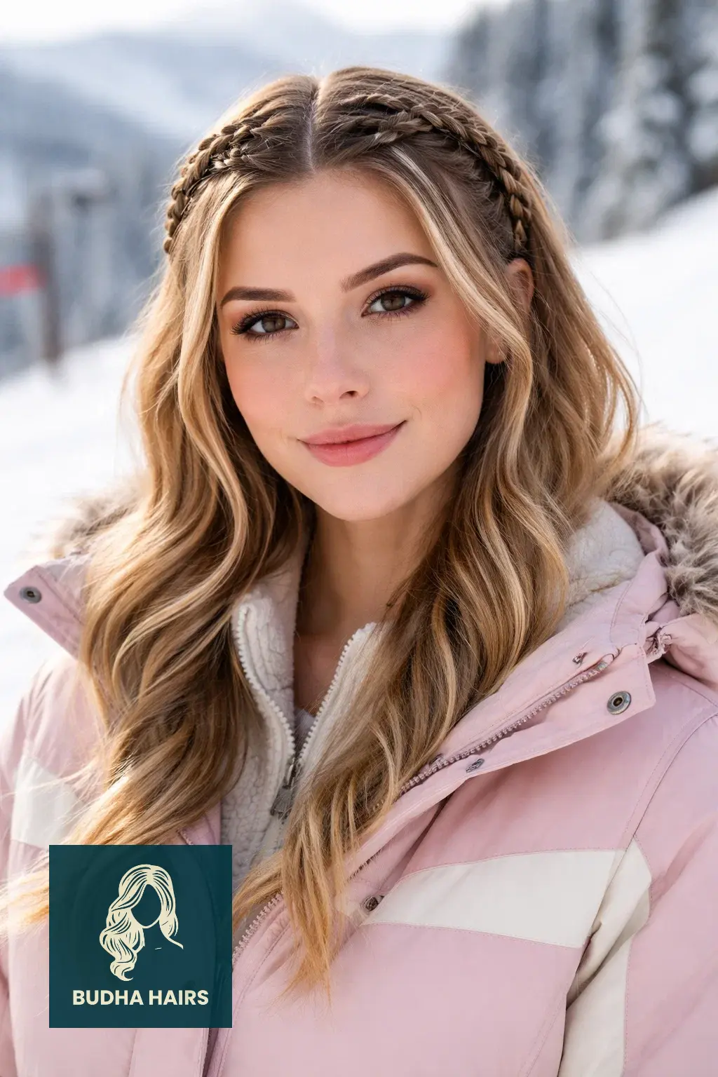30 Best Skiing Hairstyles to Wear Under a Helmet for 2026 21 Micro Braid Crown Accents