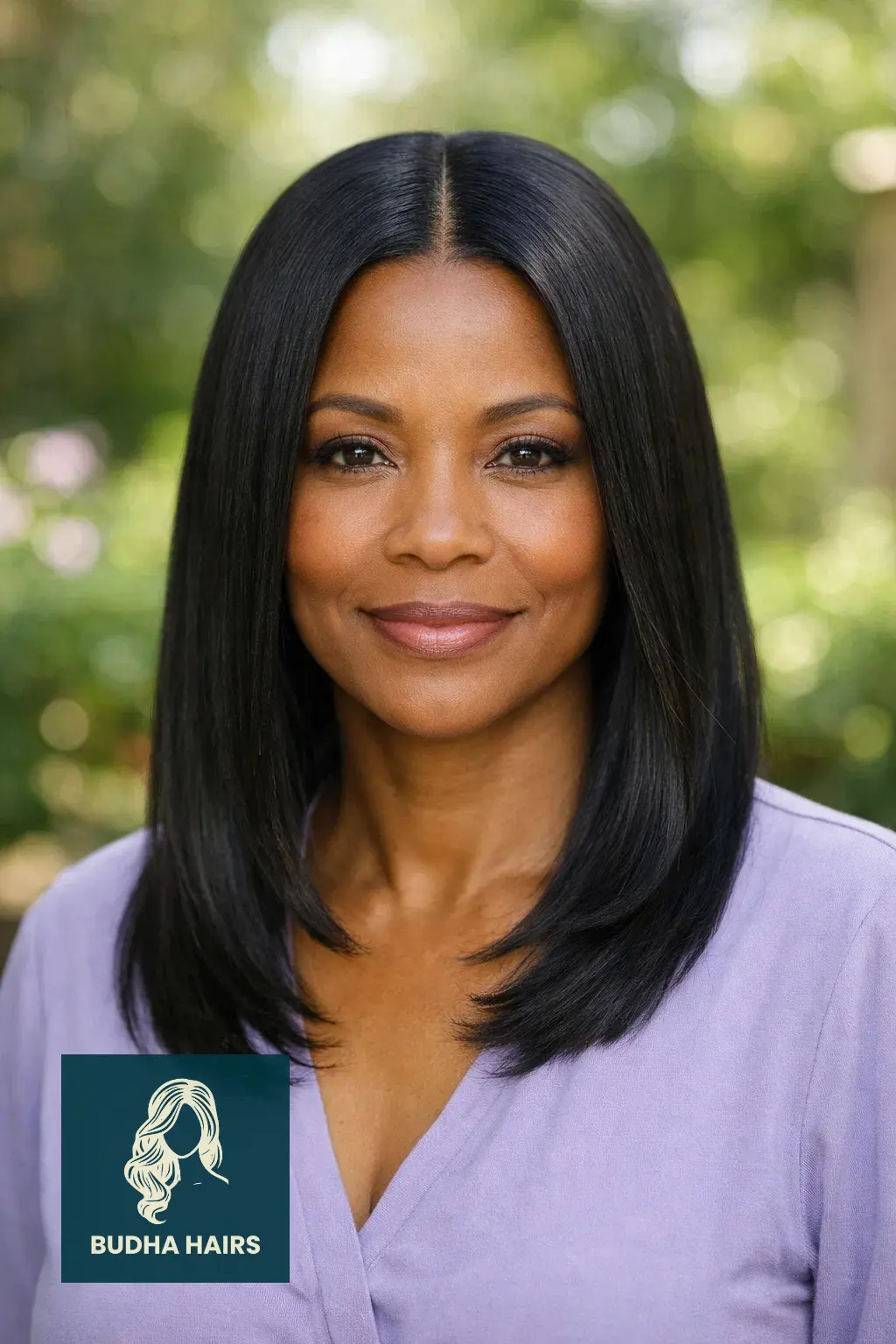 35 Beautiful Weave Hairstyles for Older Black Women That Look Timeless 21 Middle Part Closure Sew-In