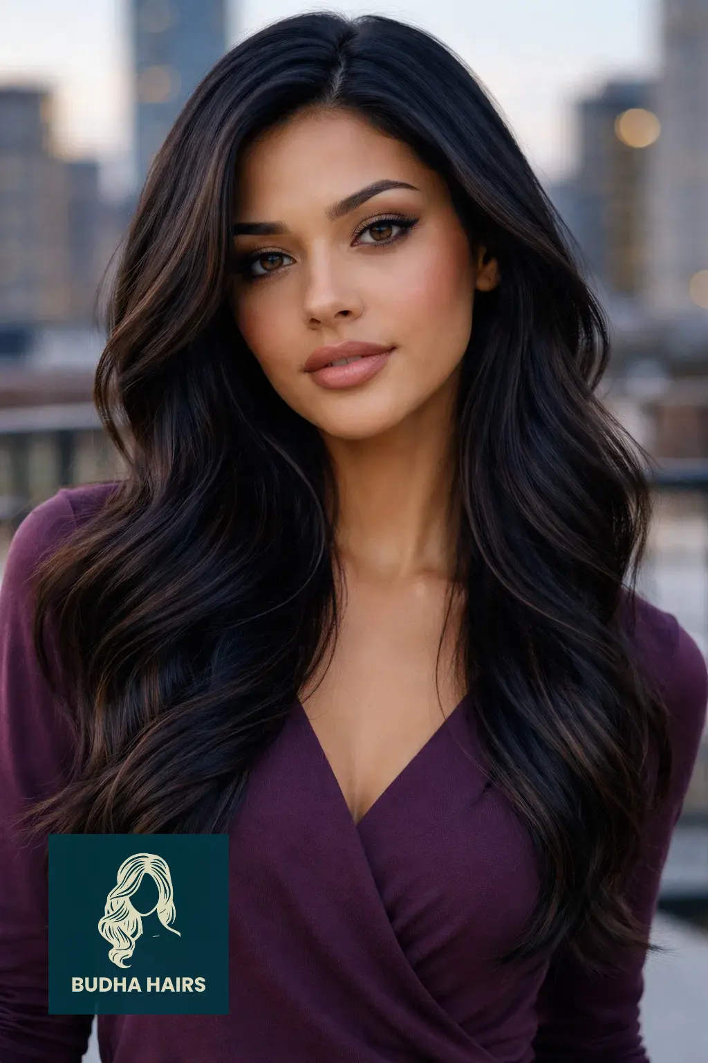 35 Best Hair Color for Brown Skin: Top Ideas for 2026 33 Midnight Blue-Black with Walnut Tones