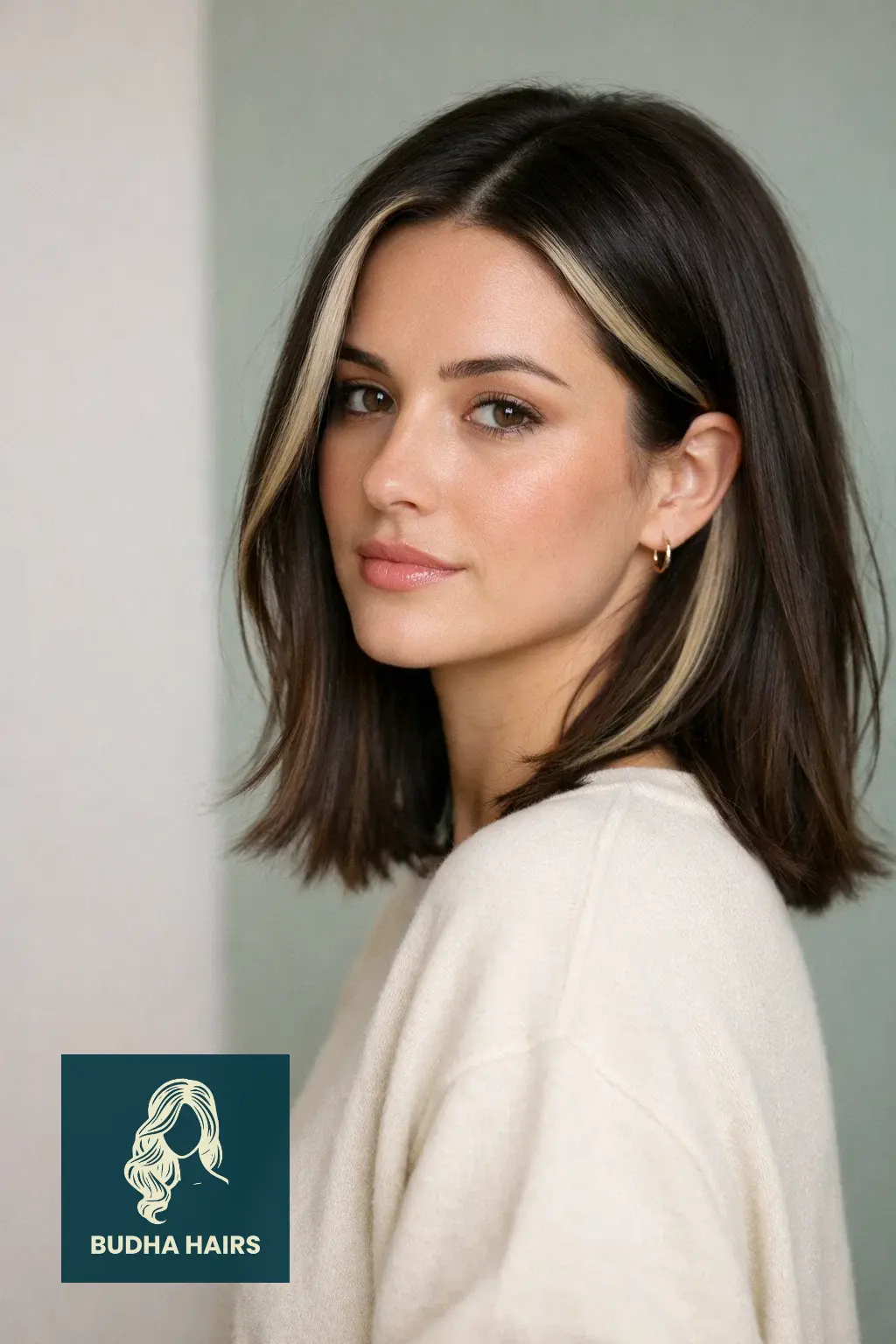 30 Winter Balayage Ideas for Brunettes with Cozy, Dark Tones 30 Minimalist Espresso with Icy Face-Framing Strips