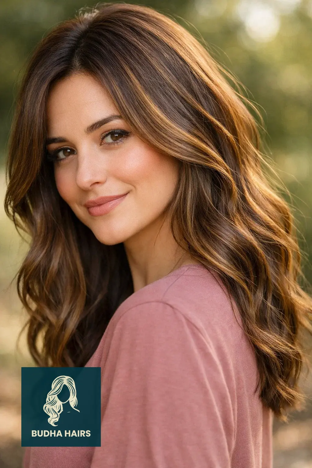 30 Warm Caramel Balayage with Honey Highlights to Try This Year 9 Mocha Brown with Honey Babylights