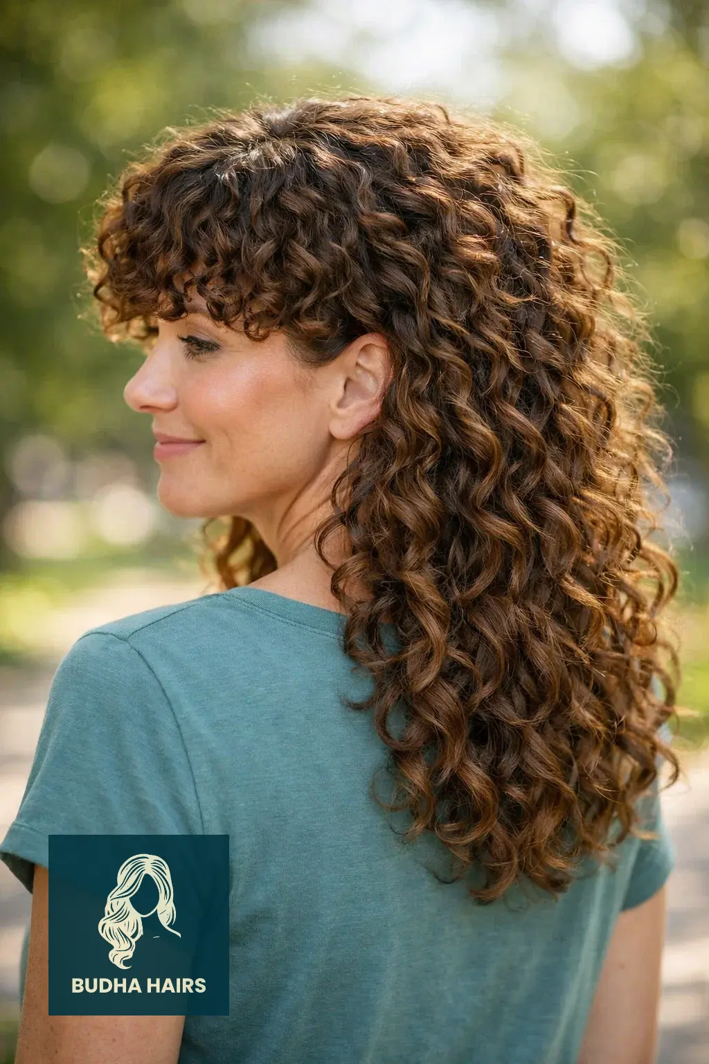 25 Bangs for Older Women with Long Hair That Look Youthful 12 Natural Curly Fringe