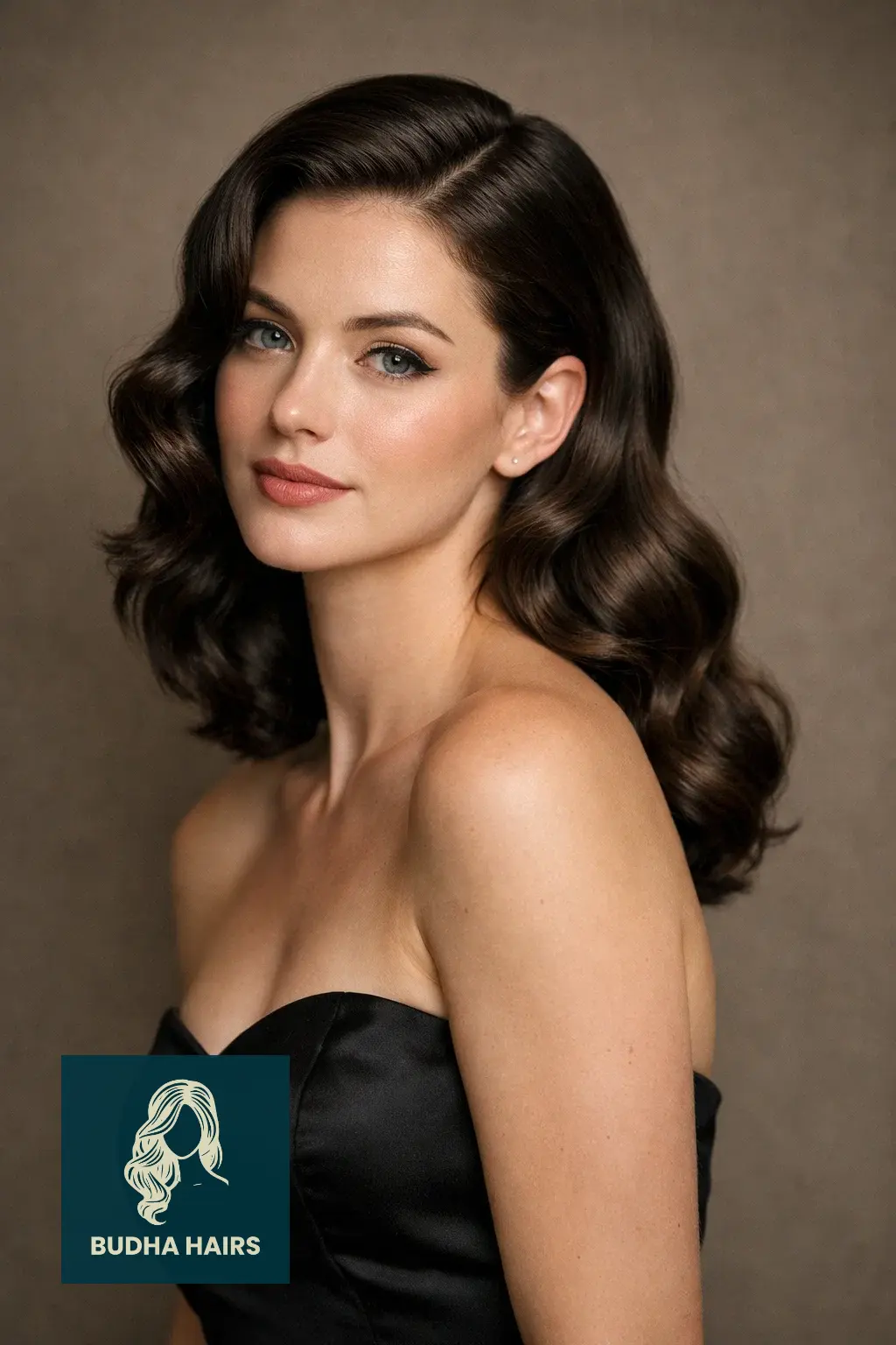 30 Stunning Prom Hairstyles for Strapless Dresses That Turn Heads 1 Old Hollywood Waves