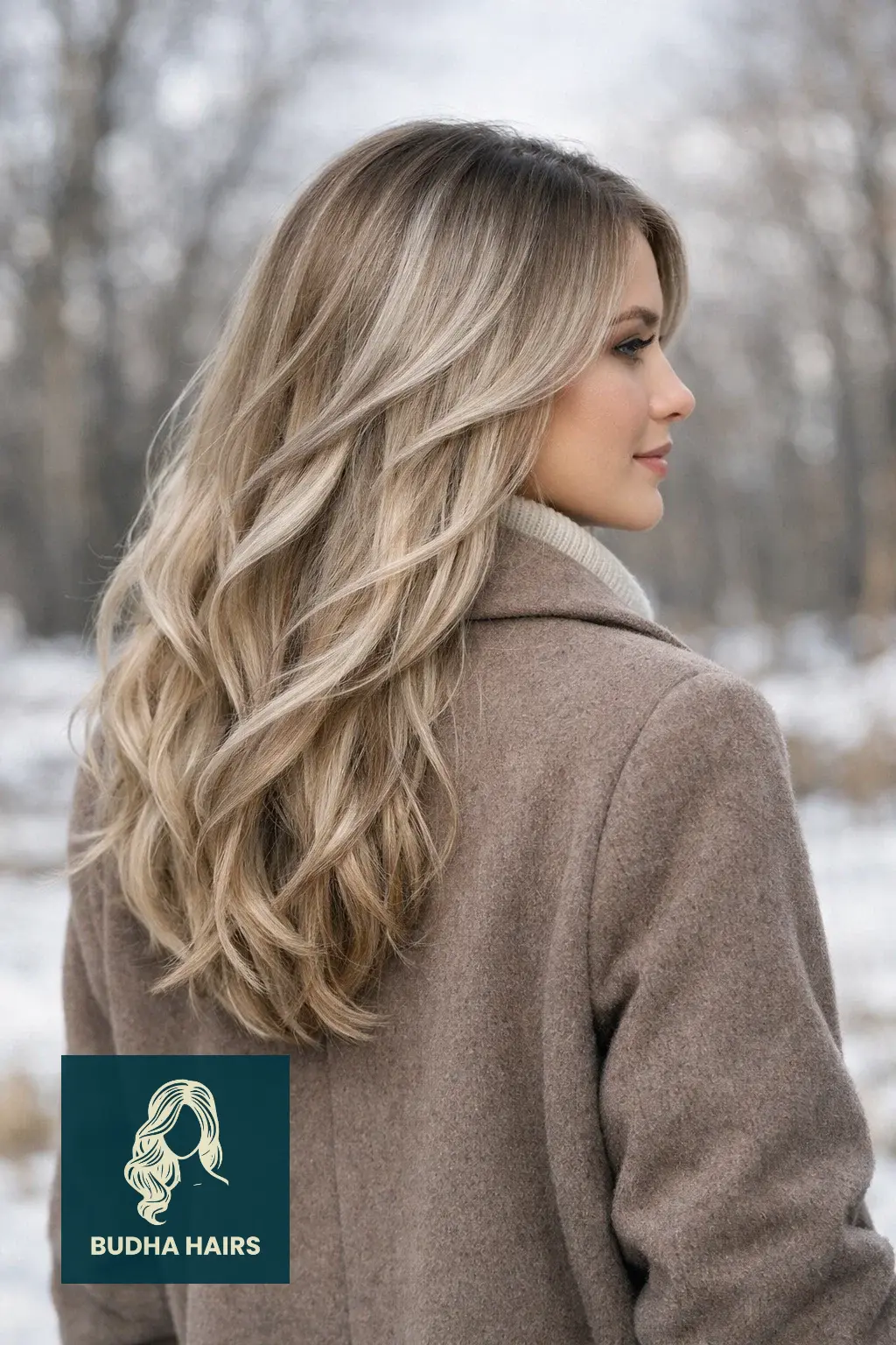 30 Best Winter Highlights for Blondes for an Arctic Glow 3 Pearl-Ash "Mist" on Sand-Blonde Tresses