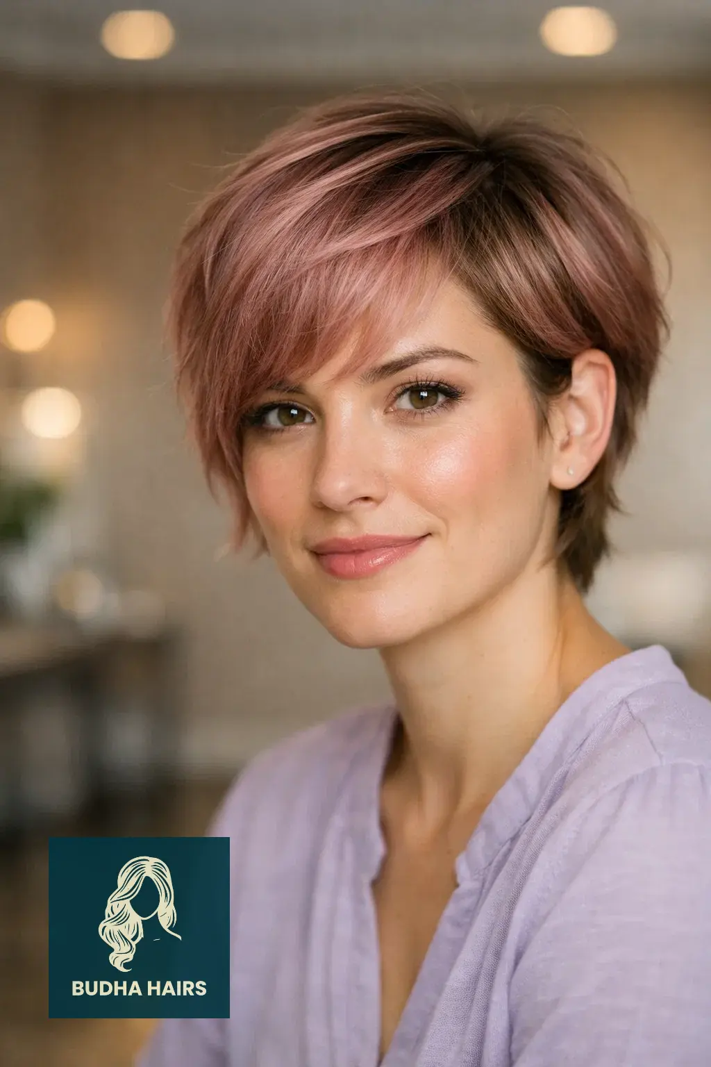 30 Best Pink Highlights in Brown Hair: Top Ideas for 2026 30 Pink Quartz "Bixie" Style