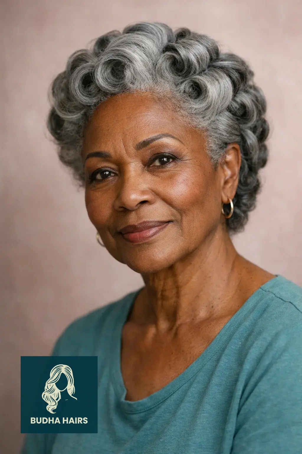 30 Stunning Hairstyles for Older Black Women with Gray Hair You’ll Love 18 Pinned Barrel Curls