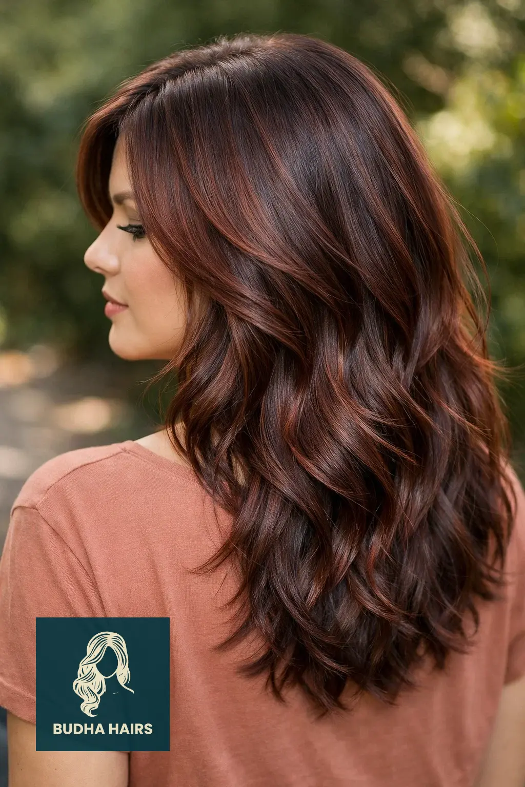 30 Best Cherry Cola Balayage Ideas for a Bold Look 2026 24 Praline Brown with Cherry Dusting