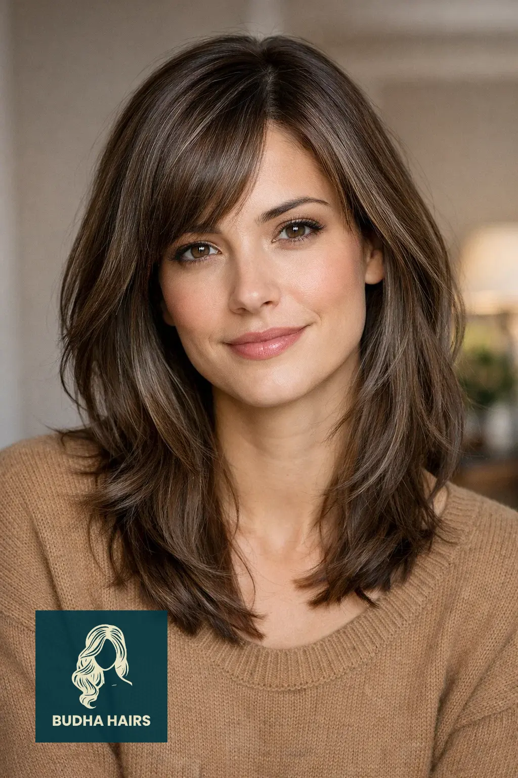 30 Best Brown Hair with Silver Highlights Ideas for 2026 24 Praline Brown with Silver Dusting