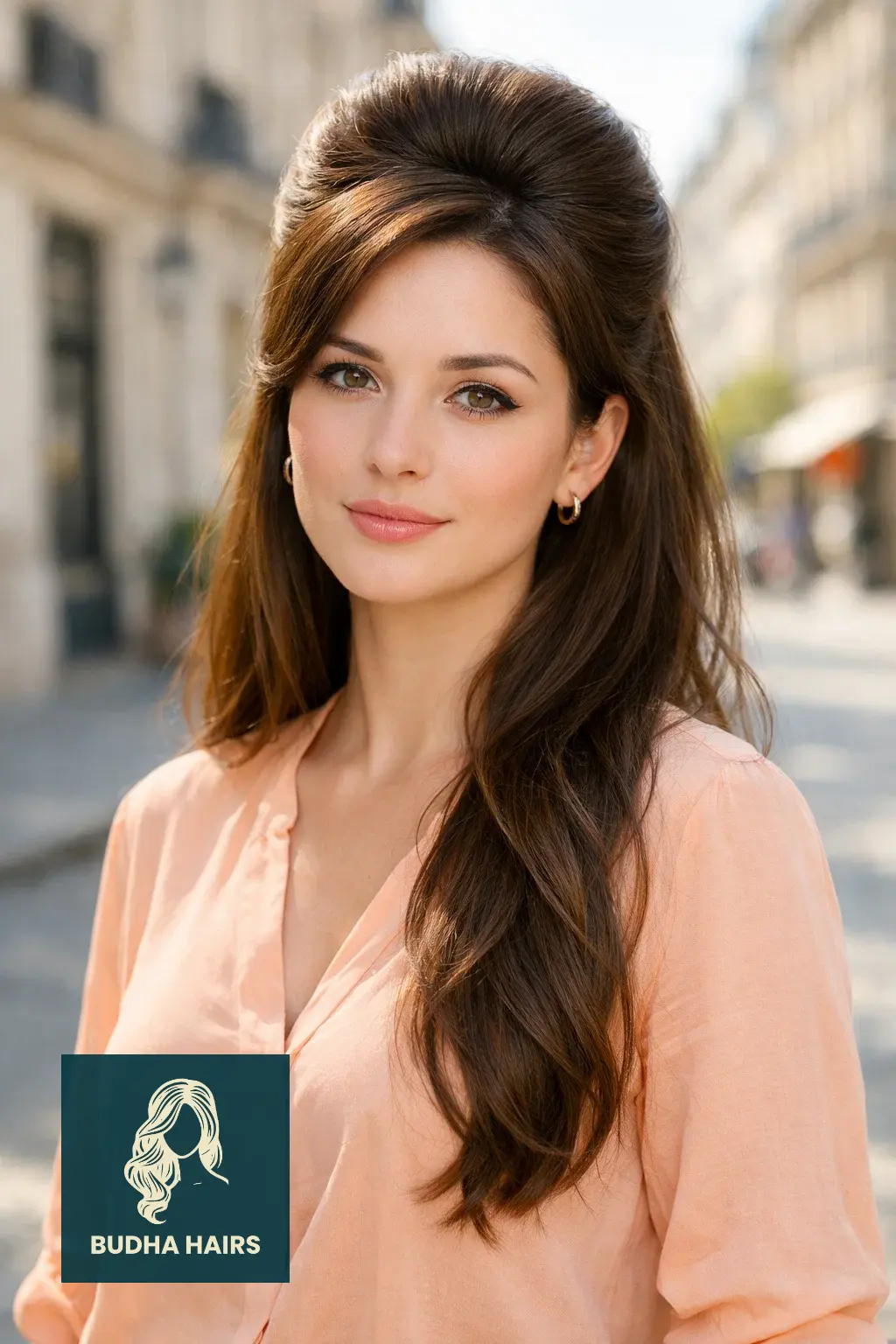 30 Elegant Hairstyles for Long Hair: Stunning Trends for 2026 29 Retro Beehive Half-Up