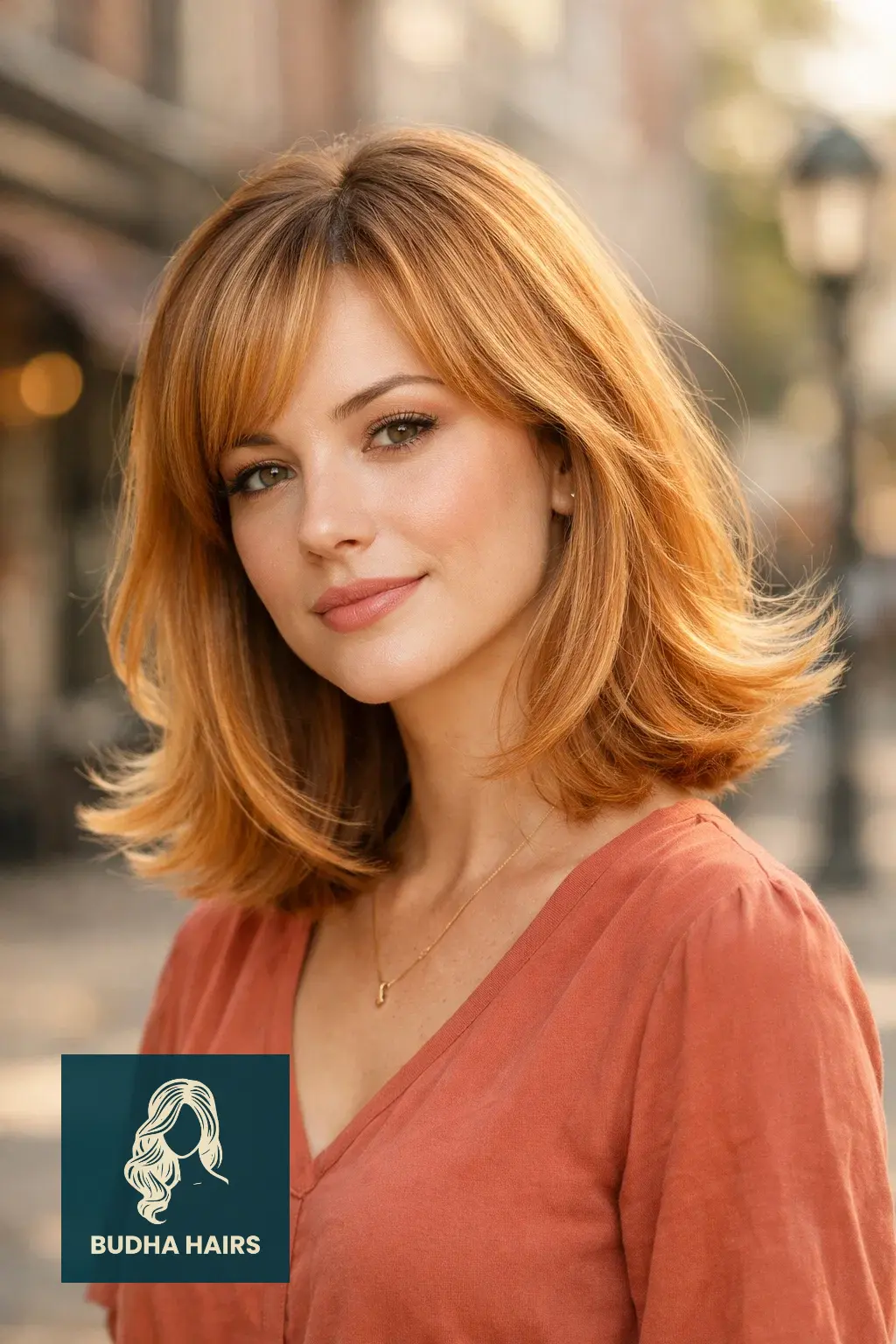 Strawberry Blonde Balayage: 25 Stunning Ideas for a 2026 Glow 22 Retro Flipped-Out Ends with Honey Tints