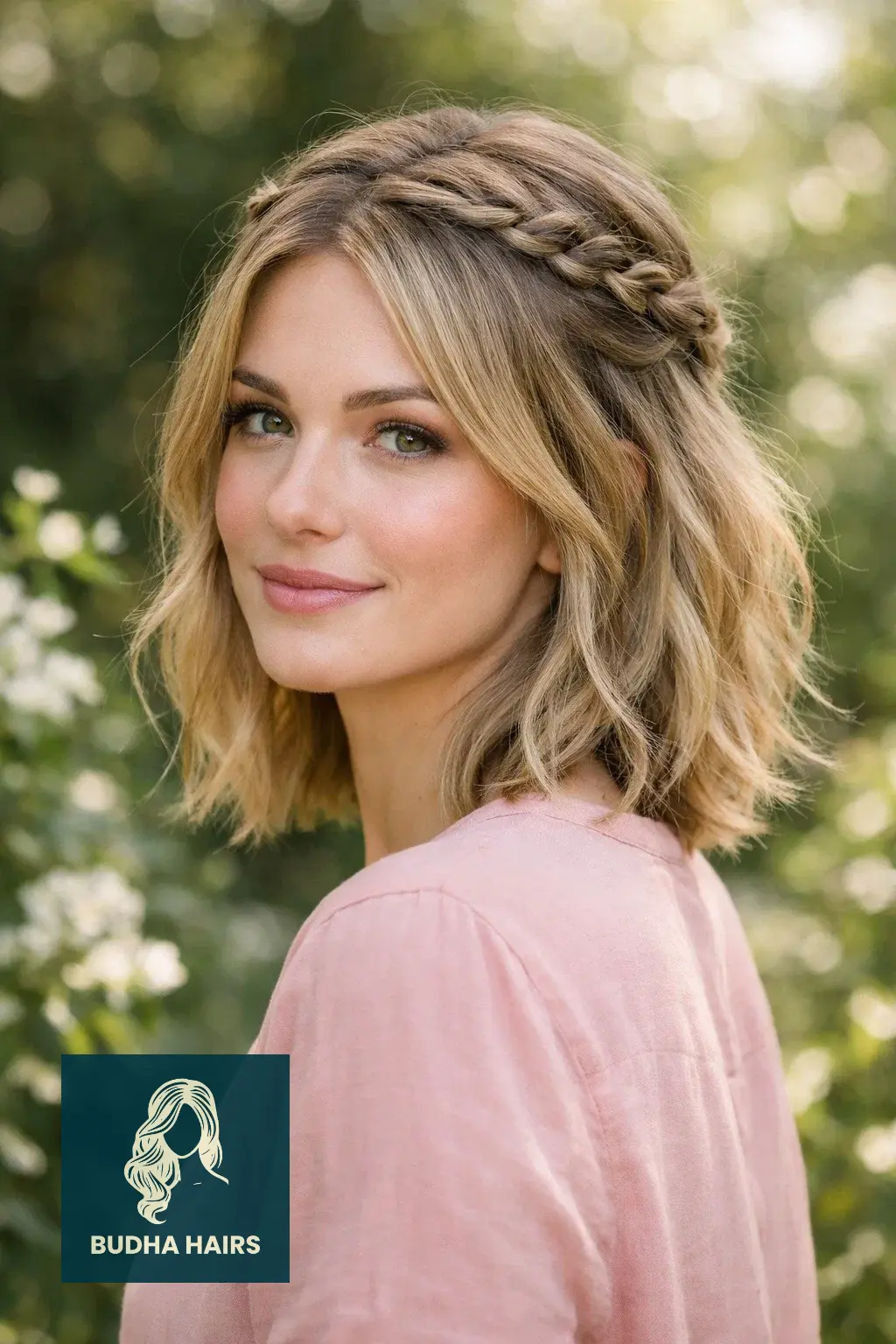 30 Cute Lob Hairstyles for Thin Hair 30 Romantic Half-Up Braided Lob
