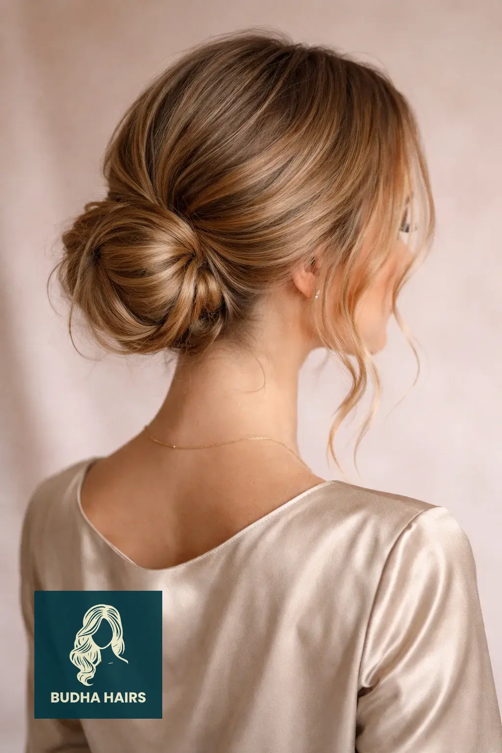 Strawberry Blonde Balayage: 25 Stunning Ideas for a 2026 Glow 20 Romantic Low Bun with Golden Face-Framing
