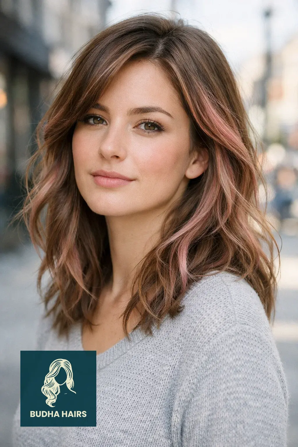 30 Best Pink Highlights in Brown Hair: Top Ideas for 2026 13 Rose Quartz "Cool-Girl" Highlights