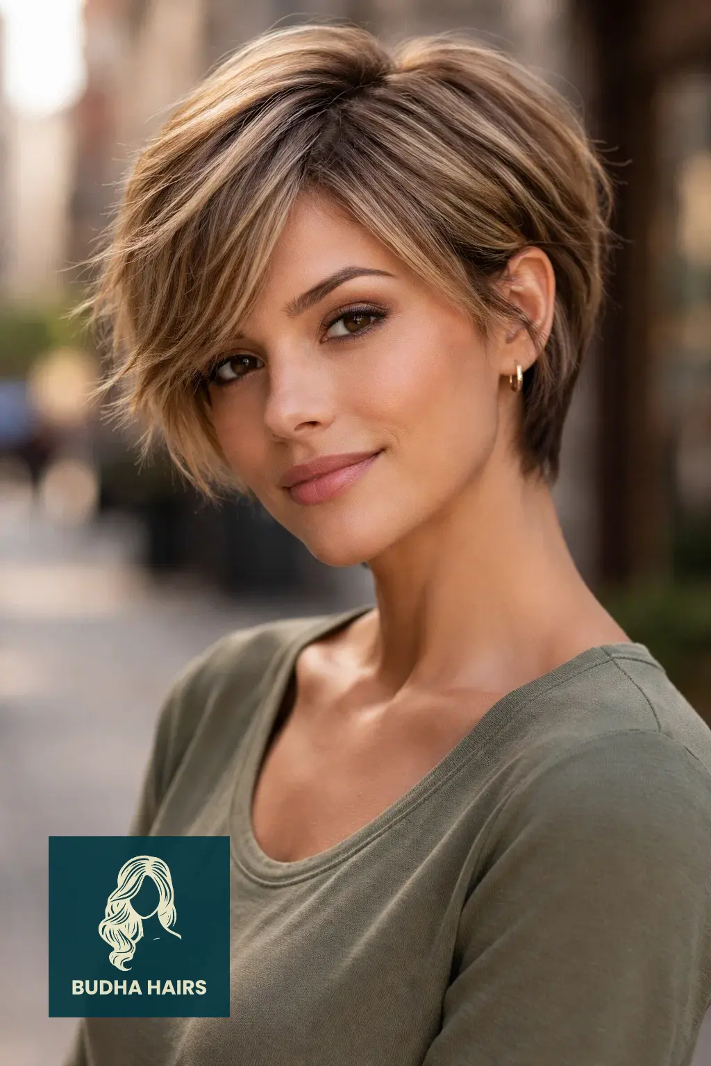 35 Best Hair Color for Brown Skin: Top Ideas for 2026 15 Sandy Beige "Bixie" Highlights