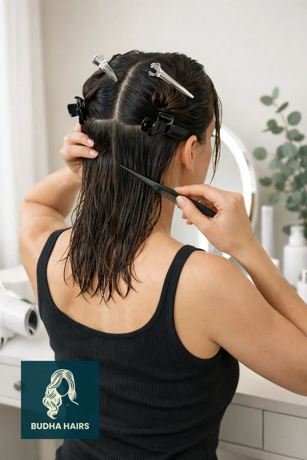 How to Blow Dry Hair Without Heat Damage: 10 Expert Tips 9 Section for Efficiency