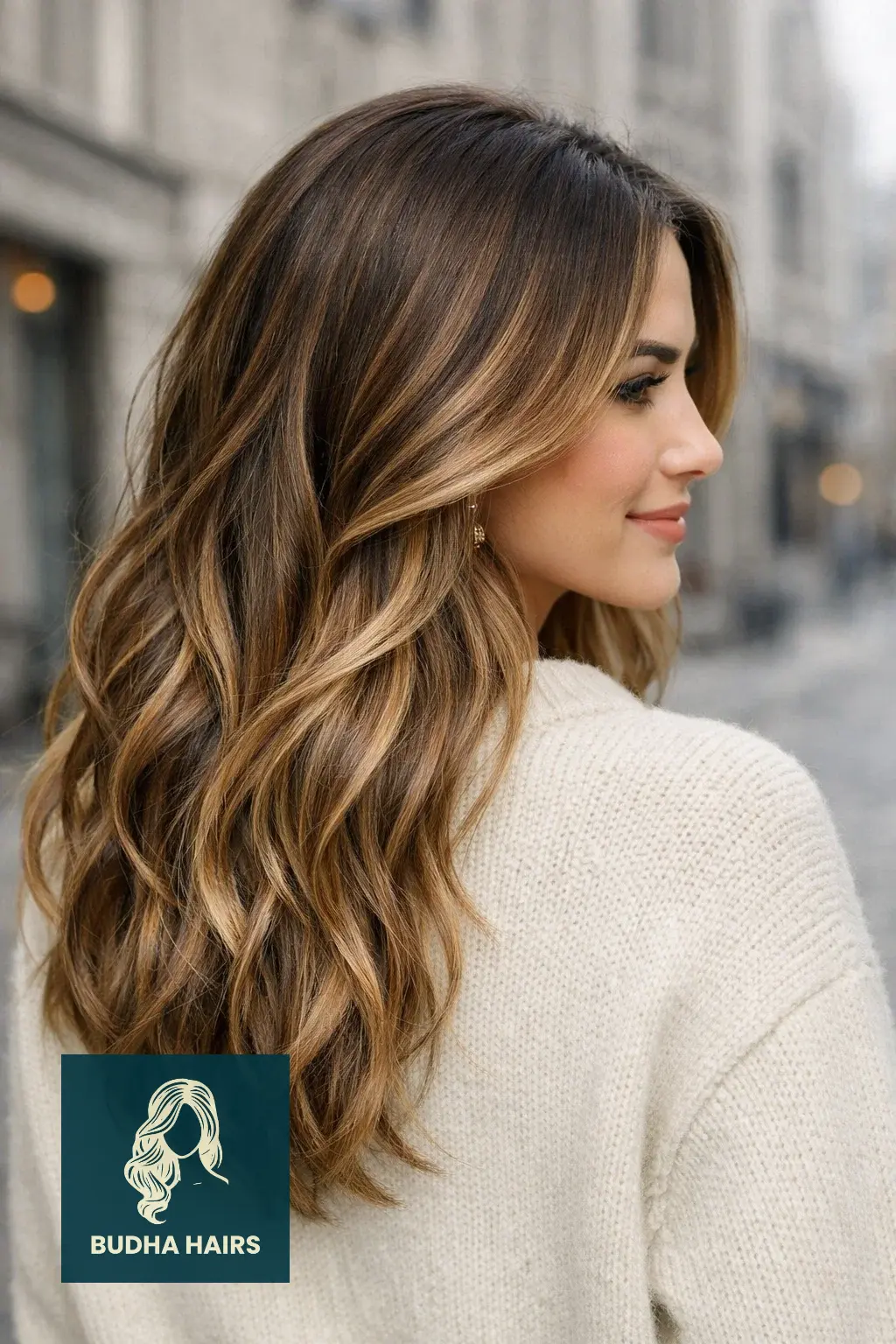 30 Best Winter Highlights for Brown Hair for an Expensive Look 12 "Shadow-Root" Iced Toffee Balayage