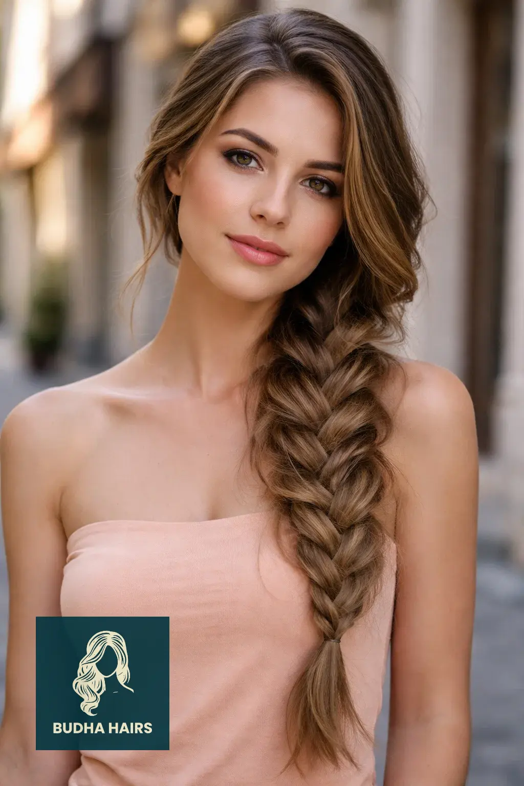 30 Stunning Prom Hairstyles for Strapless Dresses That Turn Heads 20 Side Swept Dutch Braid