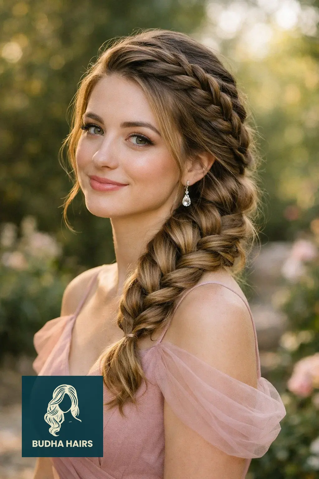 30 Stunning Prom Hairstyles for Medium Length Hair (2026 Trends) 29 Side-Swept Dutch Braid