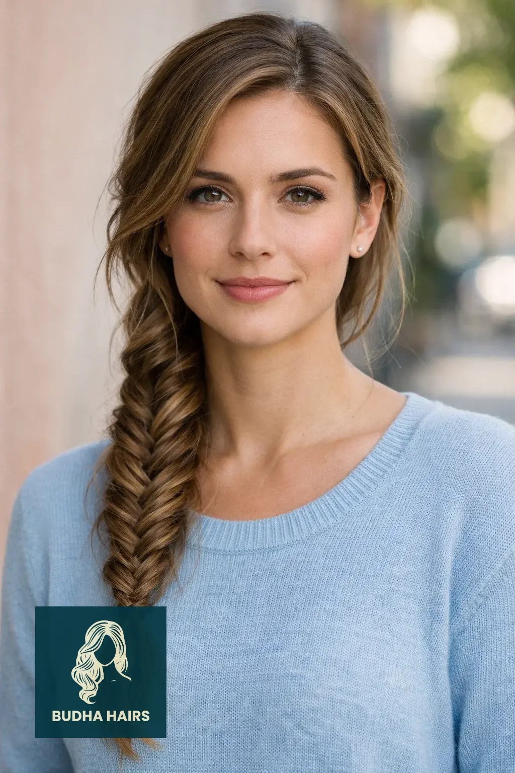 30 Stunning Prom Hairstyles for Strapless Dresses That Turn Heads 4 Side-Swept Fishtail Braid