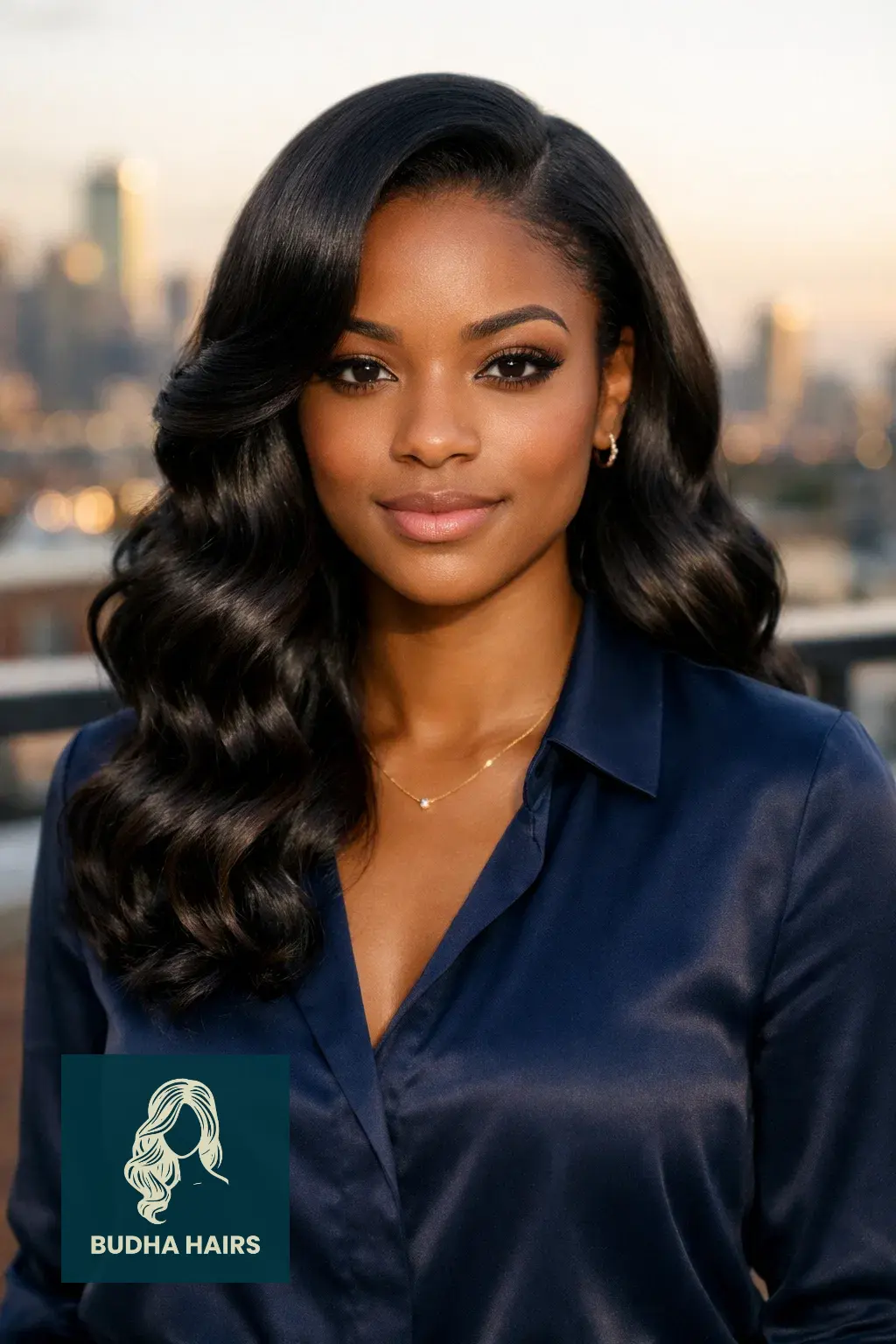 30 Chic Elegant Hairstyles for Black Women That Exude Confidence 4 Silk Press Hollywood Waves