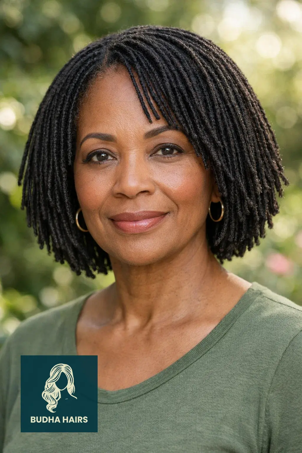 25 Stunning Bob Hairstyles for Older Black Women to Refresh Your Look 17 Sisterlocks Bob For Natural Hair