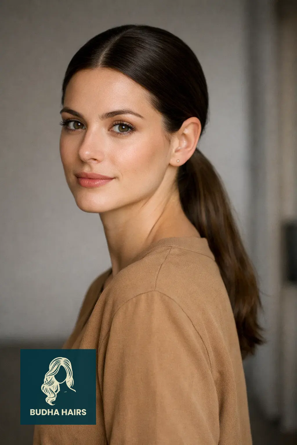 30 Stunning Prom Hairstyles for Strapless Dresses That Turn Heads 5 leek Low Ponytail with Center Part