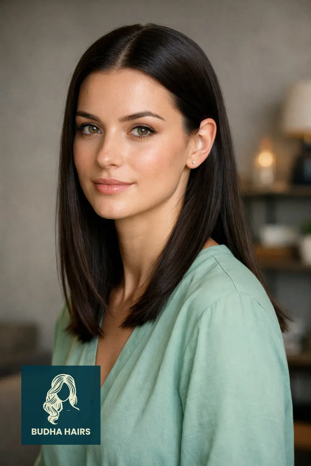 30 Stunning Prom Hairstyles for Strapless Dresses That Turn Heads 9 Sleek Straight Hair Tucked Behind Ears