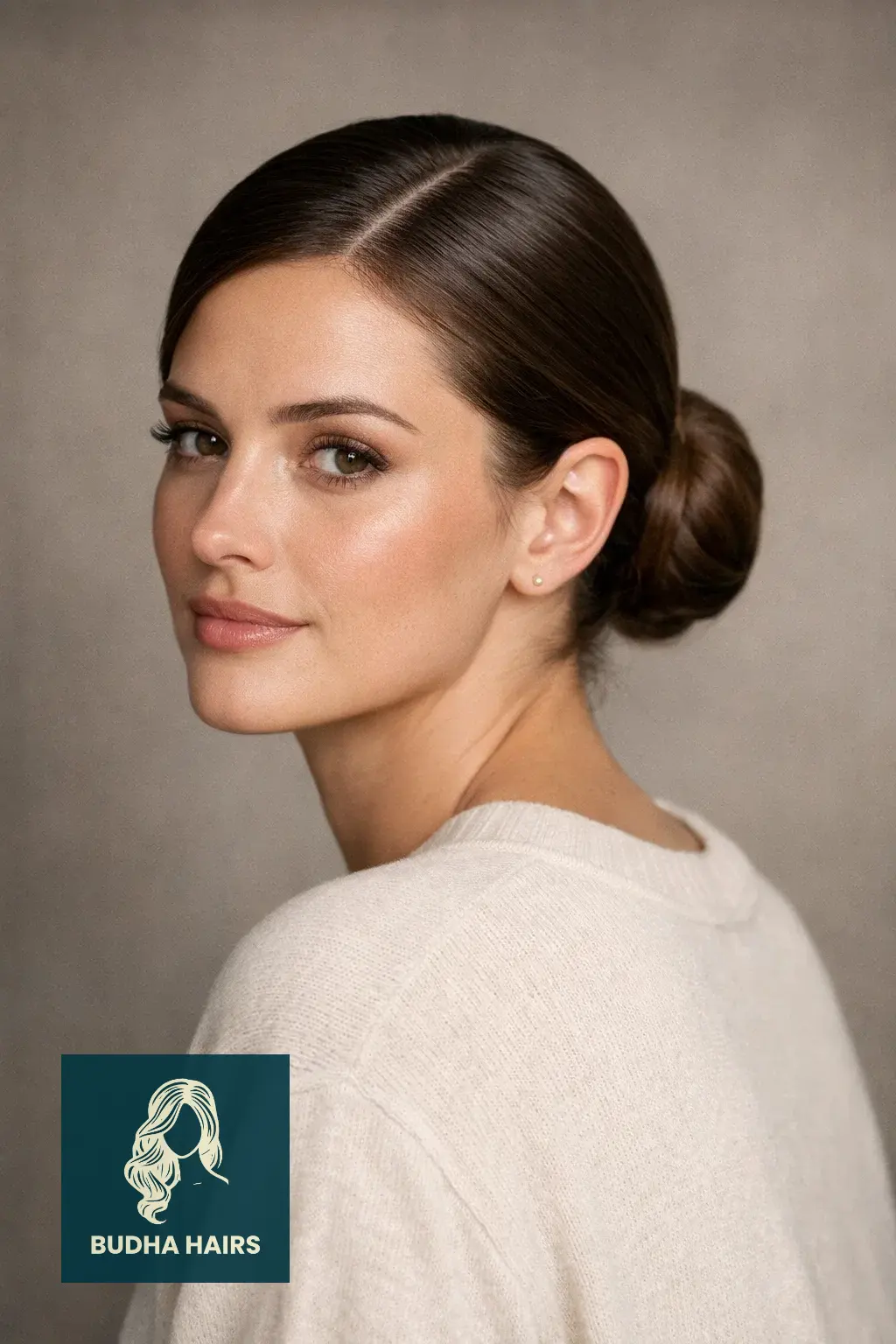20 Gorgeous Side Part Hairstyles for Long Hair for Every Occasion 14 Slicked-Down Side Part Low Bun