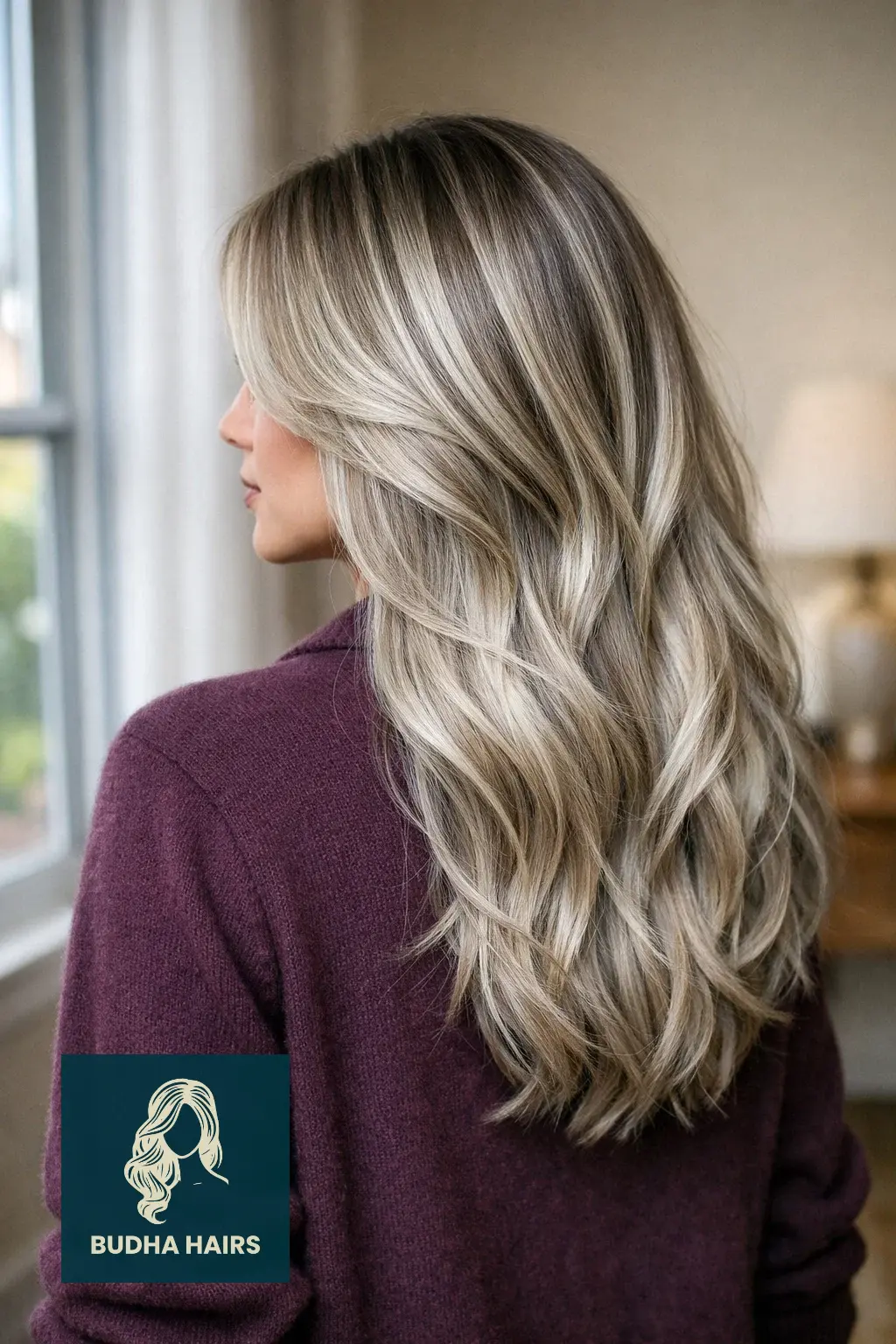 30 Best Winter Highlights for Blondes for an Arctic Glow 7 Smokey Birch with "Frosted Pearl" Highlights