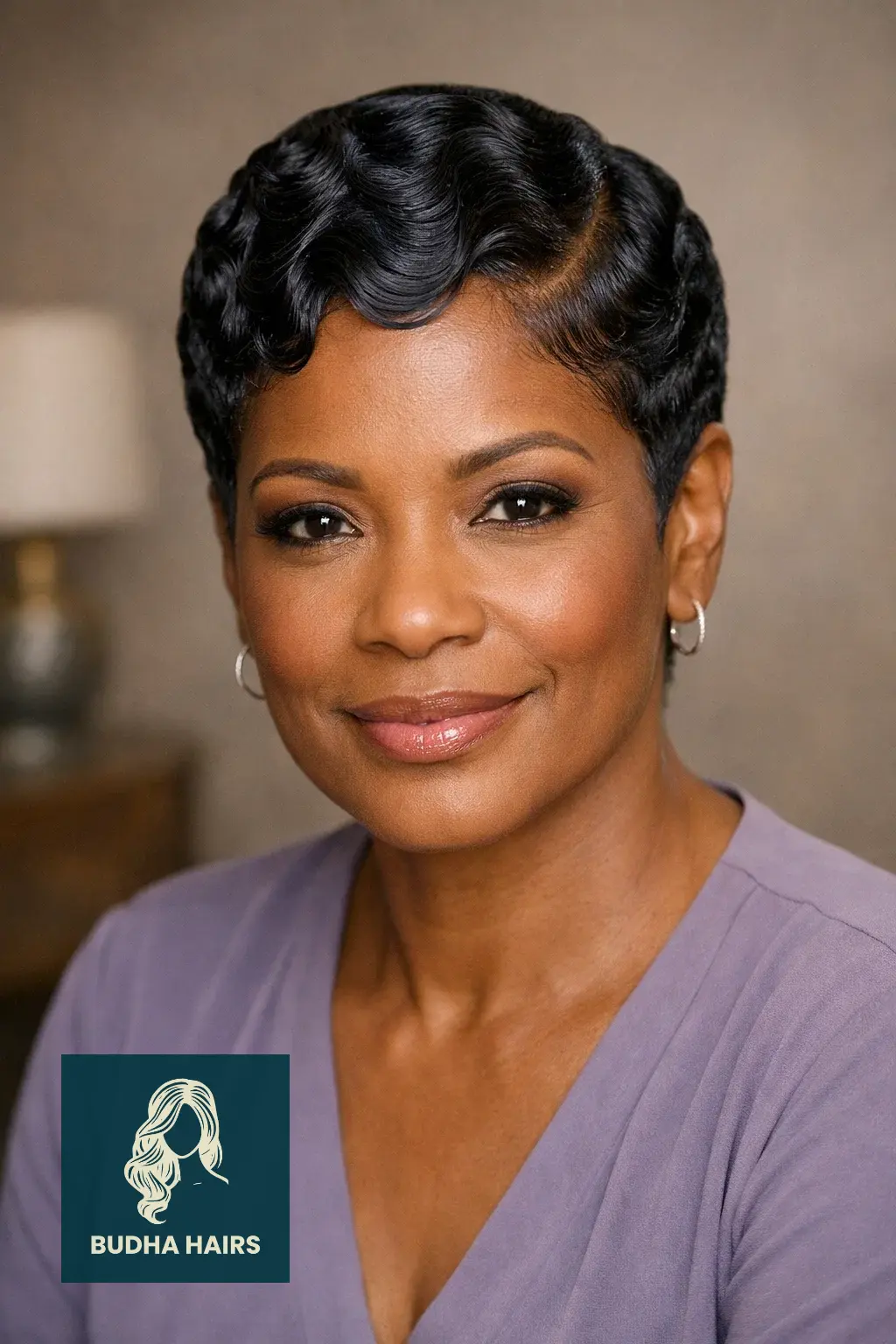 35 Beautiful Weave Hairstyles for Older Black Women That Look Timeless 13 Soft Finger Waves on Short Weave