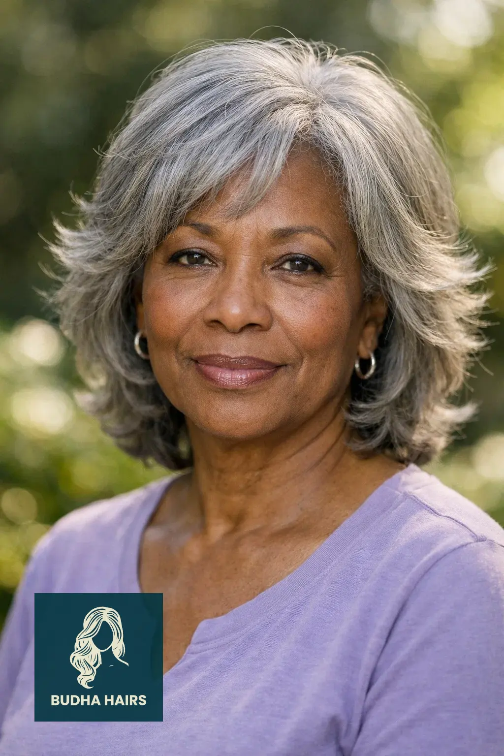 30 Stunning Hairstyles for Older Black Women with Gray Hair You’ll Love 27 Soft Layered Cut with Flip