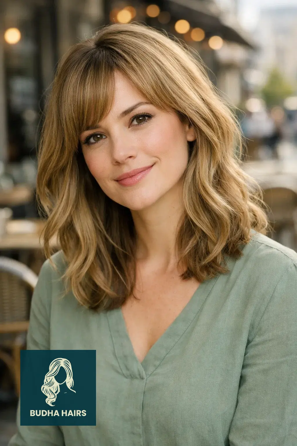 25 Flawless Fine Hair with Bangs Hairstyles: Volumizing Looks 2026 6 Soft Waves with Side-Swept Bangs